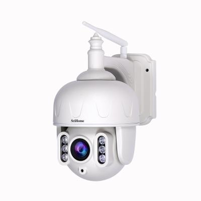 China Hot Selling SriHome Night Vision Dome Camera 3MP 1296P Full Color Outdoor Solar Night Vision Camera for sale