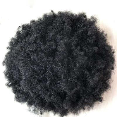 China Lace up men's lace etc head hair replacement 12MM Afro Hair Block Full, Curl 4MM, 6MM, 8MM, 10MM, 100% Genuine Materials for sale