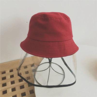 China Outdoor Protective Face Mask Cap Anti Splatter Plastic Hats For Kids for sale