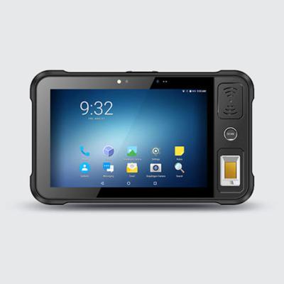 China Waterproof 8 inch Android 9.0 Tabua lte tableta fingerprint barcode scanner rugged rfid biometric reader industrial nfc tablet for sale