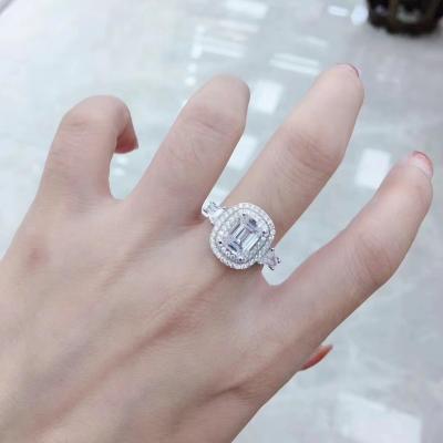 China OEM Wedding 925 Sterling Silver Rings For Girl 8mm for sale