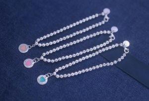 China Girlfriend S925 Love Heart Tag Bead Bracelet Jewellery Custom for sale