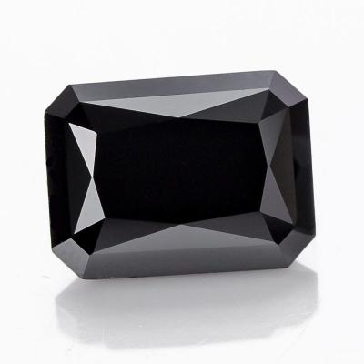 China Synthetic Loose Cushion Cut Black Moissanite Gemstone Diamond for sale