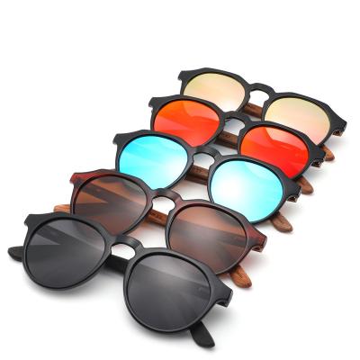 China Environmental Friendly Anti UV400 Color Can Be Customized PC UV400 Adult Fashionable Wooden Bamboo Sunglasses For Women Man for sale