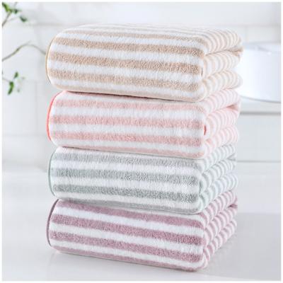 China Custom Microfiber Velvet Fleece Bath Wash Coral GSM Super Absorbent Printing Super Absorbent for sale