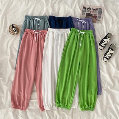 China Plus Size 100% Polyester Solid Color 32 Color Womens Harem Pants for sale