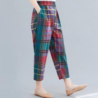 China Plus Size 2020 New Quality Women Cotton Printed Harlan Pants for sale