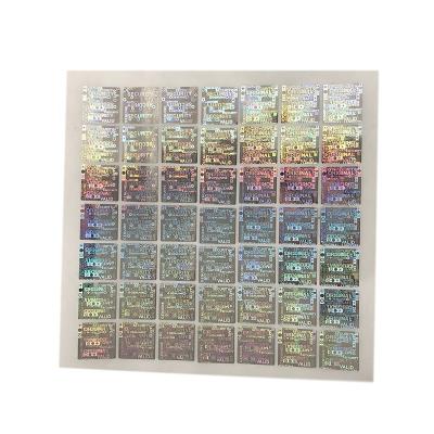 China Factory Hot Selling Waterproof Ready To Ship Cheap Hologram Sticker for sale