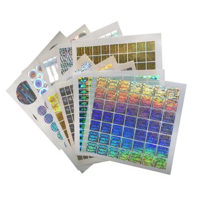 China Waterproof Wholesale Custom Anti-fake Factory Price Low Price 3D Sticker Label Security Zero Hologram for sale