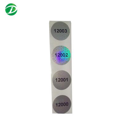 China High Quality Waterproof Barcode Hologram Adhesive Label Sticker for sale