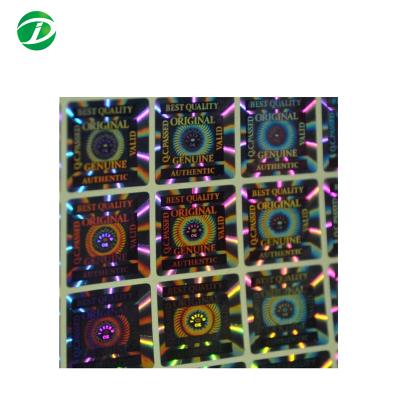 China Custom Waterproof High Quality 3D Stereogram Hologram Sticker for sale