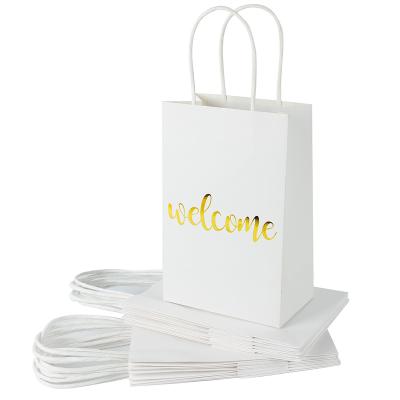 China Factory Directly Recyclable Customized Small White Paper Bags Kraft Paper Bag for sale