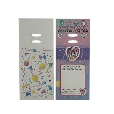 China High Quality Hanging Paper Gift Header Card For Wrapping for sale