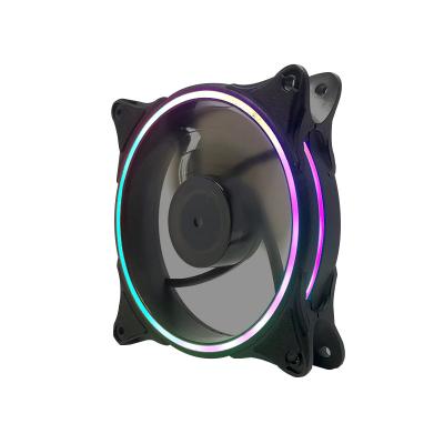 China Hot-selling 2022 Computer Case Custom LOGO Outer Glow Low Noise 120MM ARGB PC Case Fans With Factory Price for sale