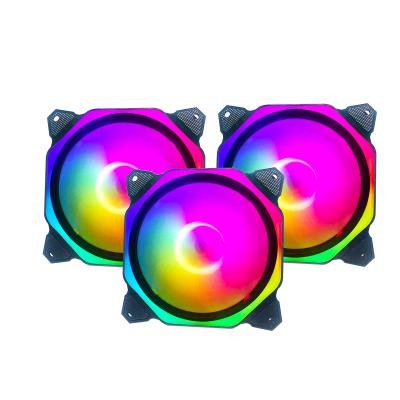 China 2022 New Style Custom Computer Case 2022 New Style LOGO RF RGB CPU Computer Fan Change Multiple Light Modes for sale