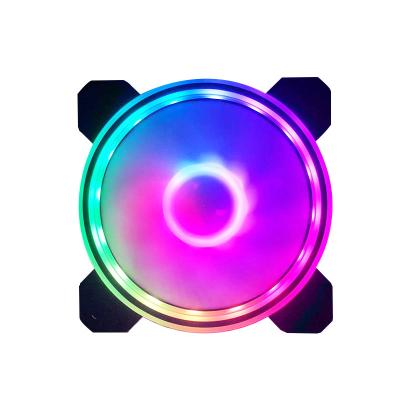 China Custom LOGO RF RGB Computer Changing Light Multiple Modes Computer Case 2022 New Style Fan for sale