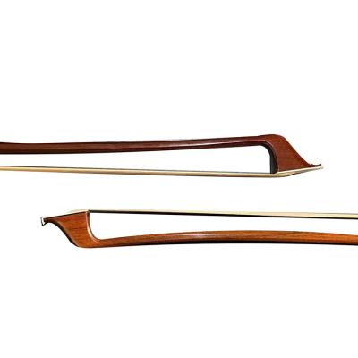 China Brown Contrabass Bow GUITAR Germany Octagonal Silver Plated Double Type Bass Bow for sale