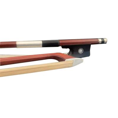 China CELLO Ebony Frog Brazilwood Body Shell Inset All Size Natural Horsehair Cello Bow for sale