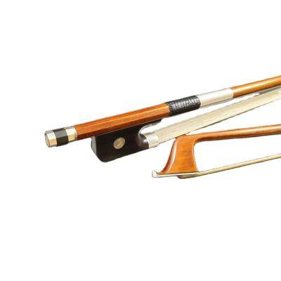 China 2022 most popular handmade violin bow with best price silver pernambuco wood parts cello bow for sale