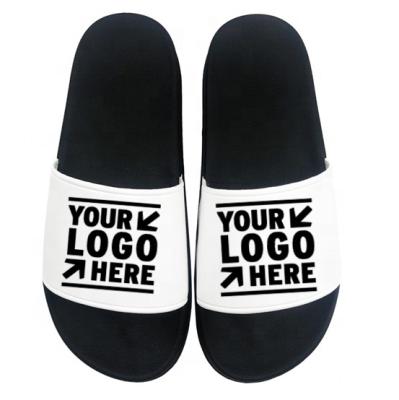 China Cushioning Beach Slide Shoes Foot Wear Customized Simple Design Slides Customized Logo Slippers Women Slides 2021 for sale