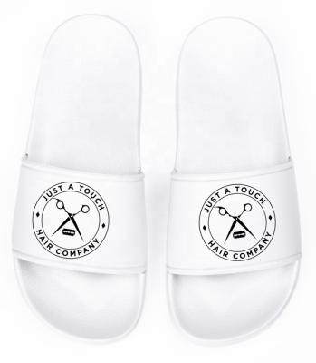 China Cushioning custom slippers with PVC slide upper slips sandals custom arket logo slides single sandlals dropshipping for sale