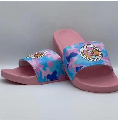 China Wholesale Custom Logo Slippers Printing High-Quality PU Cushioning Customized Slippers Women Sandals Men Slippers for sale