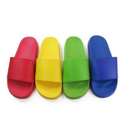 China Cushioning PVC Indoor Outdoor White Custom Logo Slippers Slides Footwear Brand Slippers For Men for sale