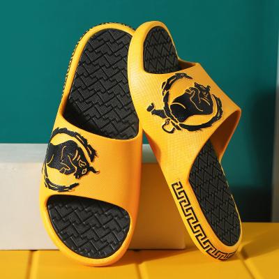 China Cushioning Luxury Slide Sandals Rubber Slippers Customizable Mens Slipper Slide Pool Slippers Manufacturer High Quality Fancy Rubber Black for sale