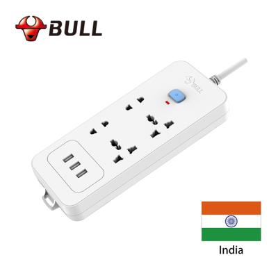 China Easy Installation Many Years Factory India South Africa Standard 4 Way 3 Way 3 Way 250v Usb Power Cord Usb Extension Socket Strip 1.8m 250v for sale