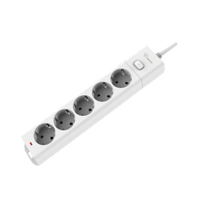 China Best Installation Easy Choose Indonesia EU Standard 5 Way 3m Power Cord Extension Plug Socket Electrical Surge Protector for sale