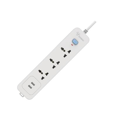 China Easy Installation China Export Trade Cambodia EU Standard 1.8m USB Power Socket Strip Extension Surge Protector for sale