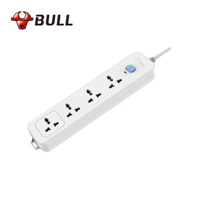 China Easy Installation Insurance Cambodia EU Standard 4 Commercial Way 5m Surge Protector Mains Power Extension Cord Socket Outlets for sale