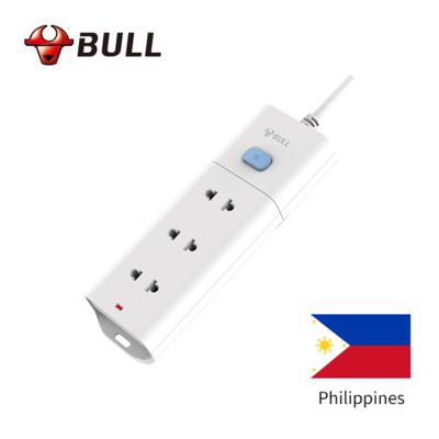 China New Products Philippines USA Standard 3 Easy Installation Way 5m Universal Power Cord Extension Power Socket Surge Protector for sale