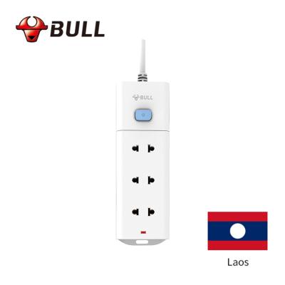 China Easy Installation China Suppliers Laos USA Standard 3 Way Power Strip Universal Power Strip Extension Socket Laos USA for sale