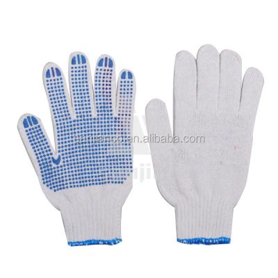 China Cotton& Polyester Slip Resistant Working Gloves For Construction Safety Gloves for sale