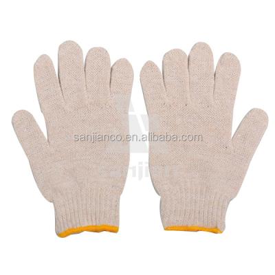 China Cotton& Polyester 7 Gauge White Color Anti-Cut Polypropylene Protection Glove / Safety Glove Knitting Machine for sale