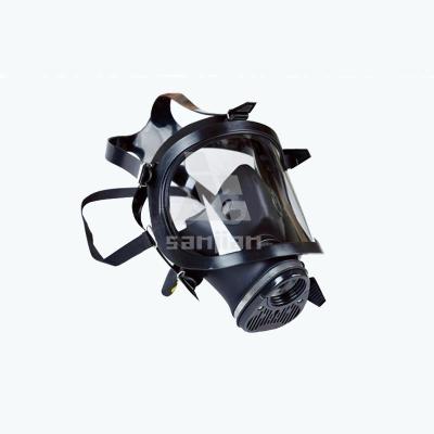 China Gas Powered Anti-dust / Toxic Protect Full Face Respirator Safety Breathing Mask For Chemicals for sale