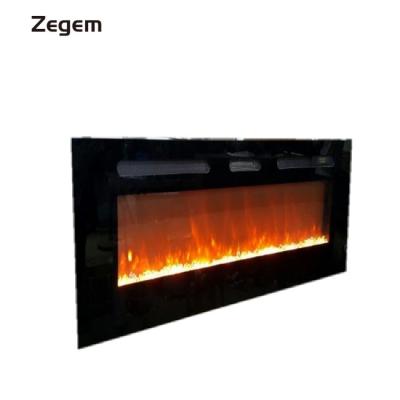 China Black Household 1520mm Double Frame Use Wall Mounted And Electric Incorporated Fireplace zu verkaufen