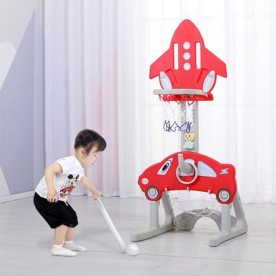 China New Design Durable Portable Indoor Height Adjustable Children's Type Basketball Ring With Stand for sale