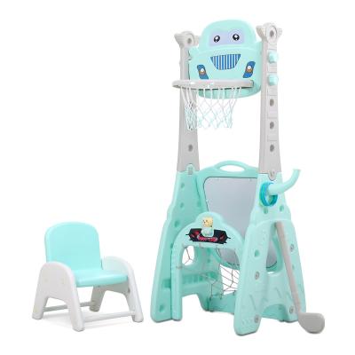 China Durable Multifunctional Adjustable Height Baby Play Basketball Stands Kids Sport Toy With Drawing Board for sale