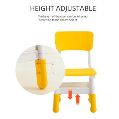 China Modern Times Kindergarten Height Adjustable Suitable Children Furniture Kids Plastic Folding Chair for sale