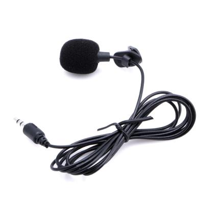 China Hotsale Car Microphone 3.5mm Jack Plug Mic Stereo Mini Cable Audio Clip Wired External Microphone For DVD Auto Radio 3m Long for sale