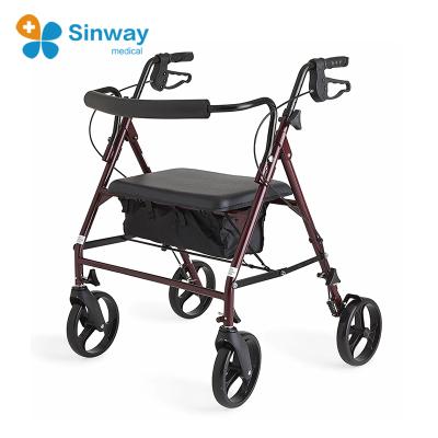 China Medline Bariatric Rollator Walker Walking Aids With Wheels RLW91067 for sale