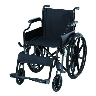 China 24 Inch Steel Manual Wheelchairs with Strong Mag Wheels 115kg for sale