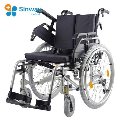 China Multi Function Aluminum Heavy Duty Seat Height Prescription Aluminum Folding Adjustable Wheelchair For Sale for sale