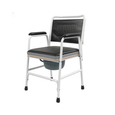 China Hospital Steel Commode Patient Folding Toilet Chair For Adult Elderly for sale