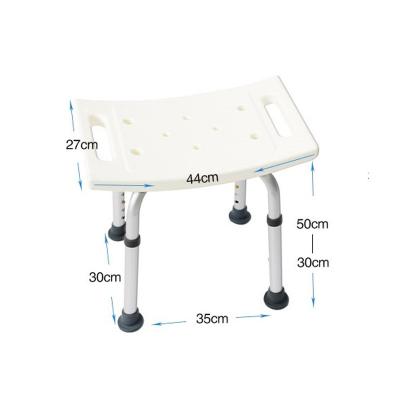 China Aluminum Aluminum Leg Plastic Adjustable Bath Chair Shower Bench for sale