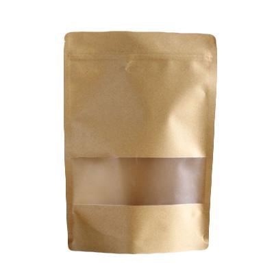 China Wholesale Recyclable High Quality Compound Ziplock Pouch Brown Kraft Paper Plastic Paper Bags for sale