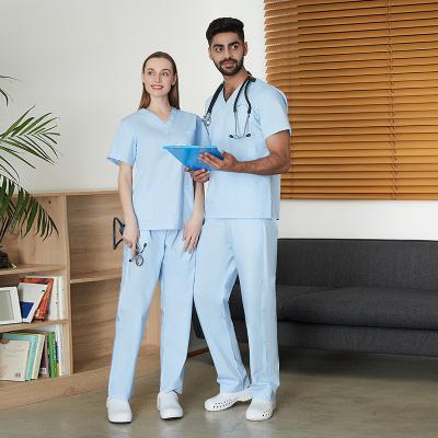 China Scrubs Uniform Nurse Uniform Sets Eco-friendly Anti-dry Hospital Sleeve Shorts Wholesale Eco-friendly Suit for sale