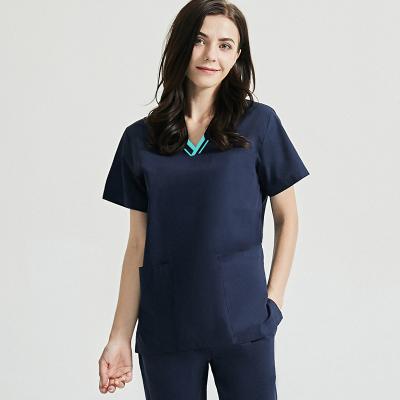 China New Style Nurse Uniform Short Sleeve Suit Operating Room Eco-friendly Workwear Plus Size Hospital Uniform Sets for sale